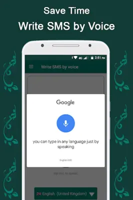 Write SMS by Voice android App screenshot 3